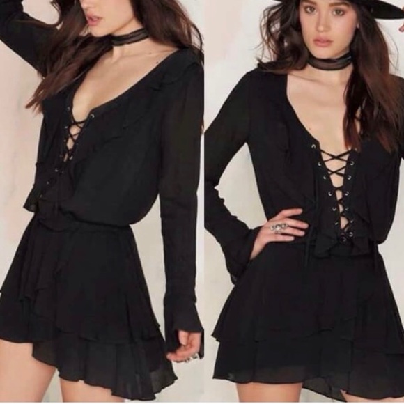 Honey Punch Dresses & Skirts - Honey Punch Black Dress